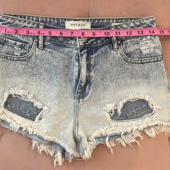 PACSUN Ombré High Rise Shorts - Picture 4 of 8